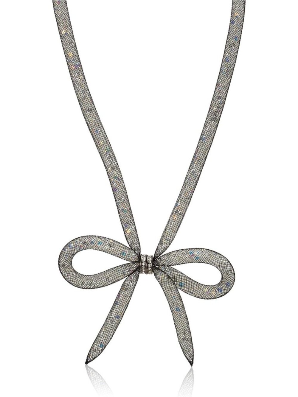 Betsey Johnson Mesh Bow Necklace